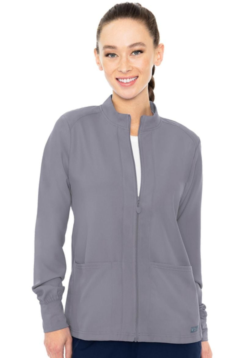 Picture of Med Couture Zip Front Warm-Up With Shoulder Yokes